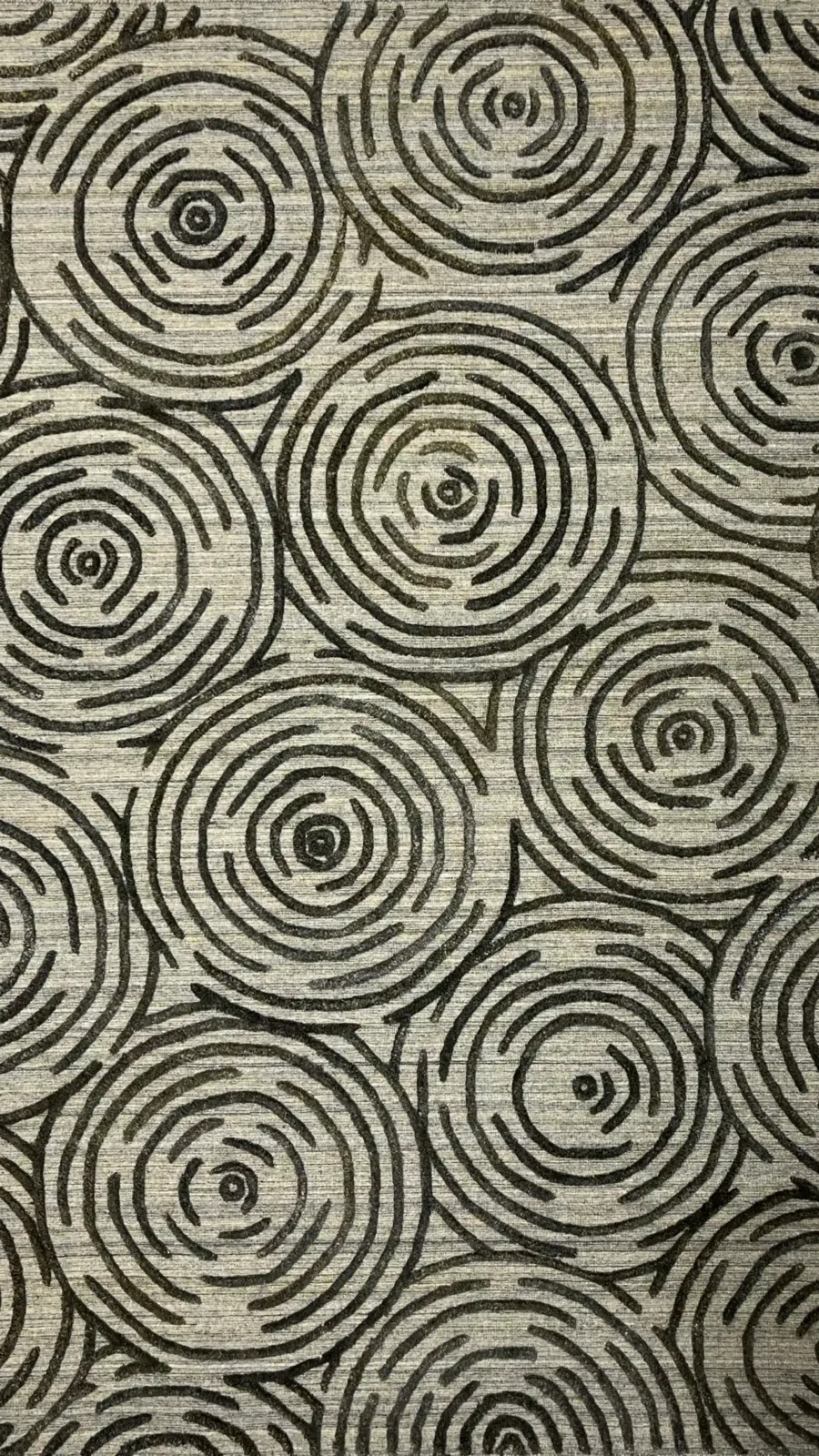 Maze, 100% Wool Pile, Flatweave Rug, White/Grey