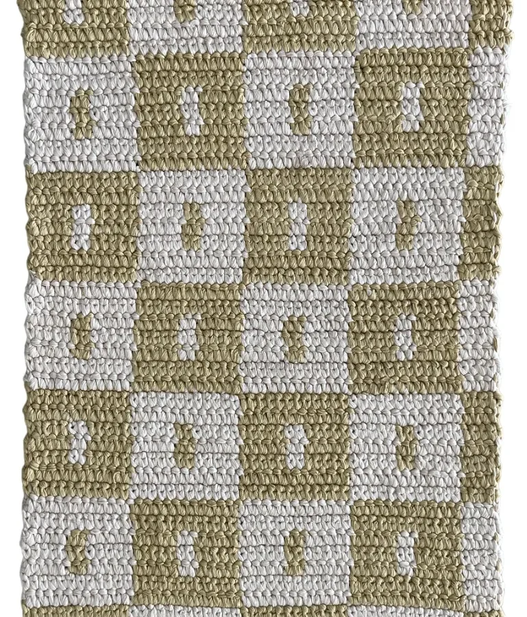 Martine II, 100% Alpaca Wool, Throw, Beige/Yellow