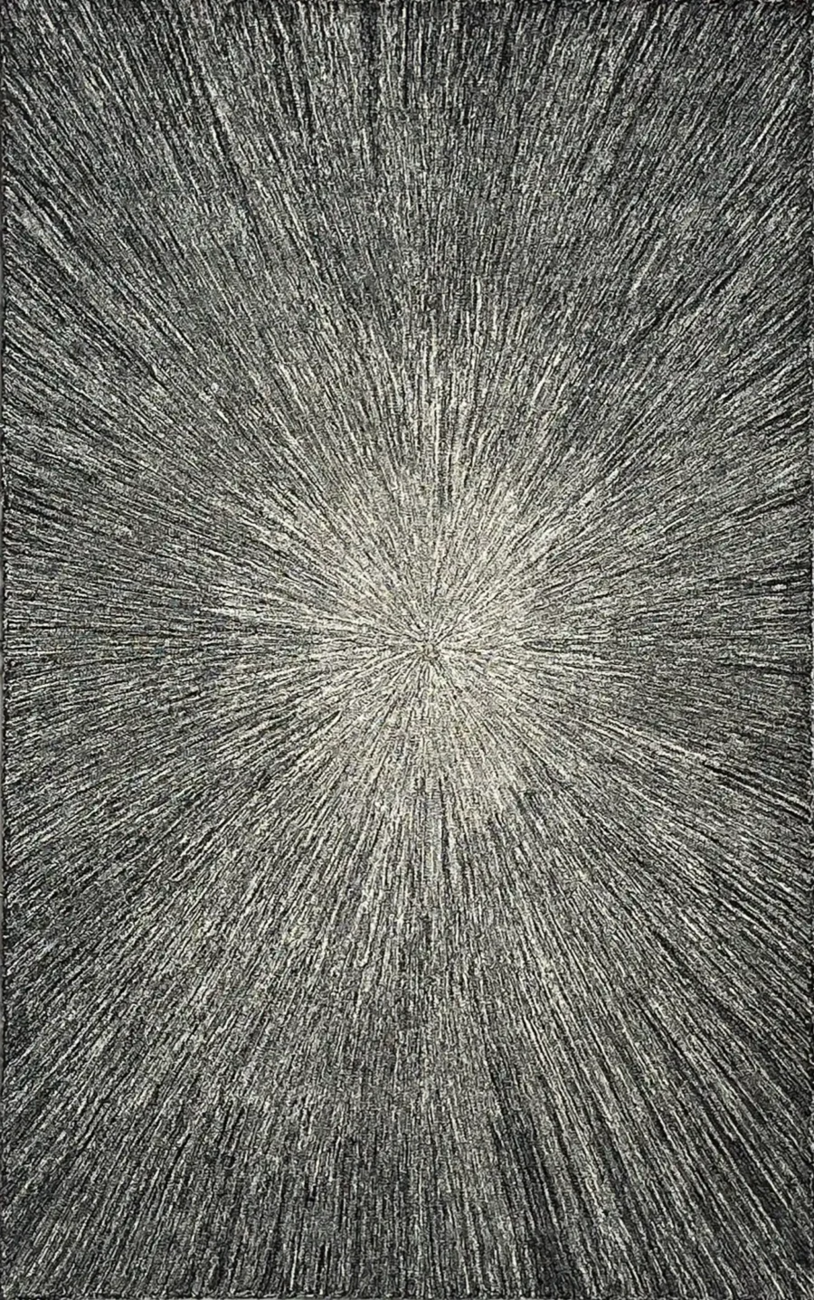 Velocity, 100% Wool Loop Pile, Hand Tufted Rug, Grey
