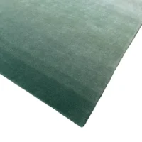 Ethereal Hues, 100% Wool Pile, Hand Loom Rug, Green - Image 3